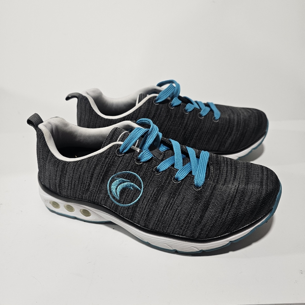 Therafit Paloma LITE SNEAKERS TENNIS SHOES WALKING, 7.5 women's charcoal blue